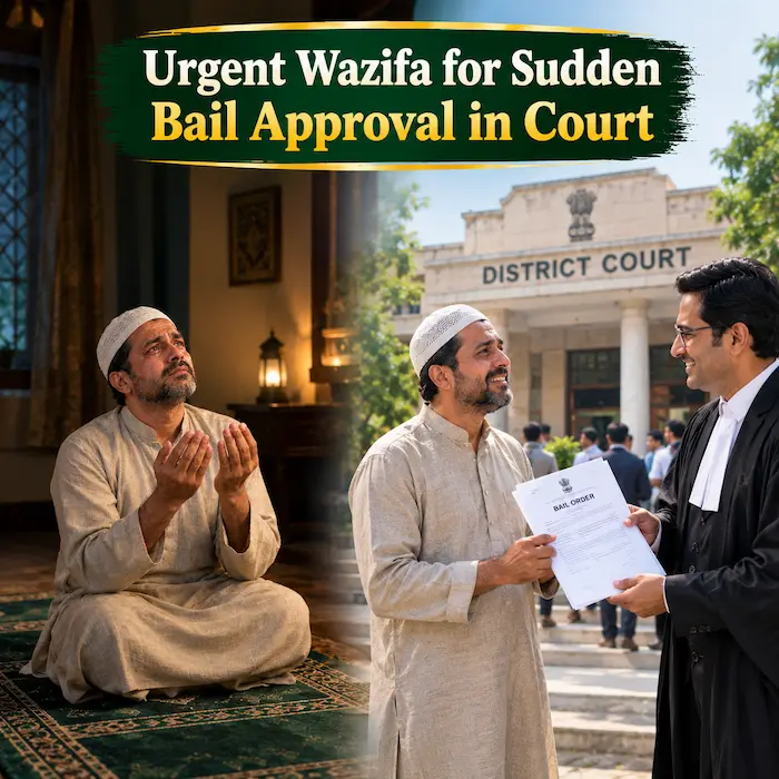 Urgent Wazifa for Sudden Bail Approval in Court